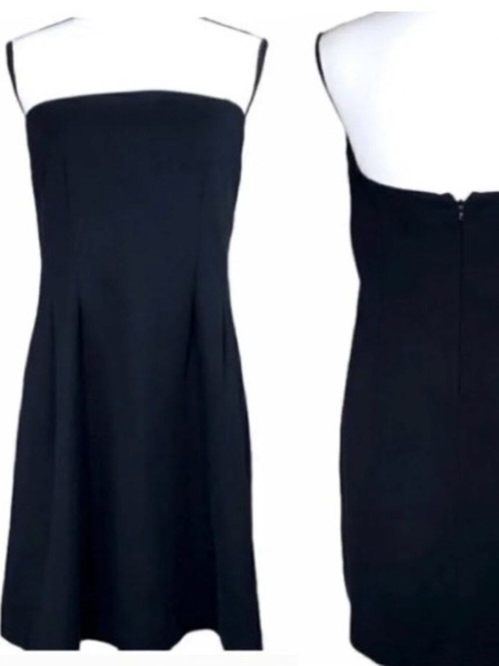 OAK + FORT NWT, LBD Black Strapless Dress, lined, knee length, sz S